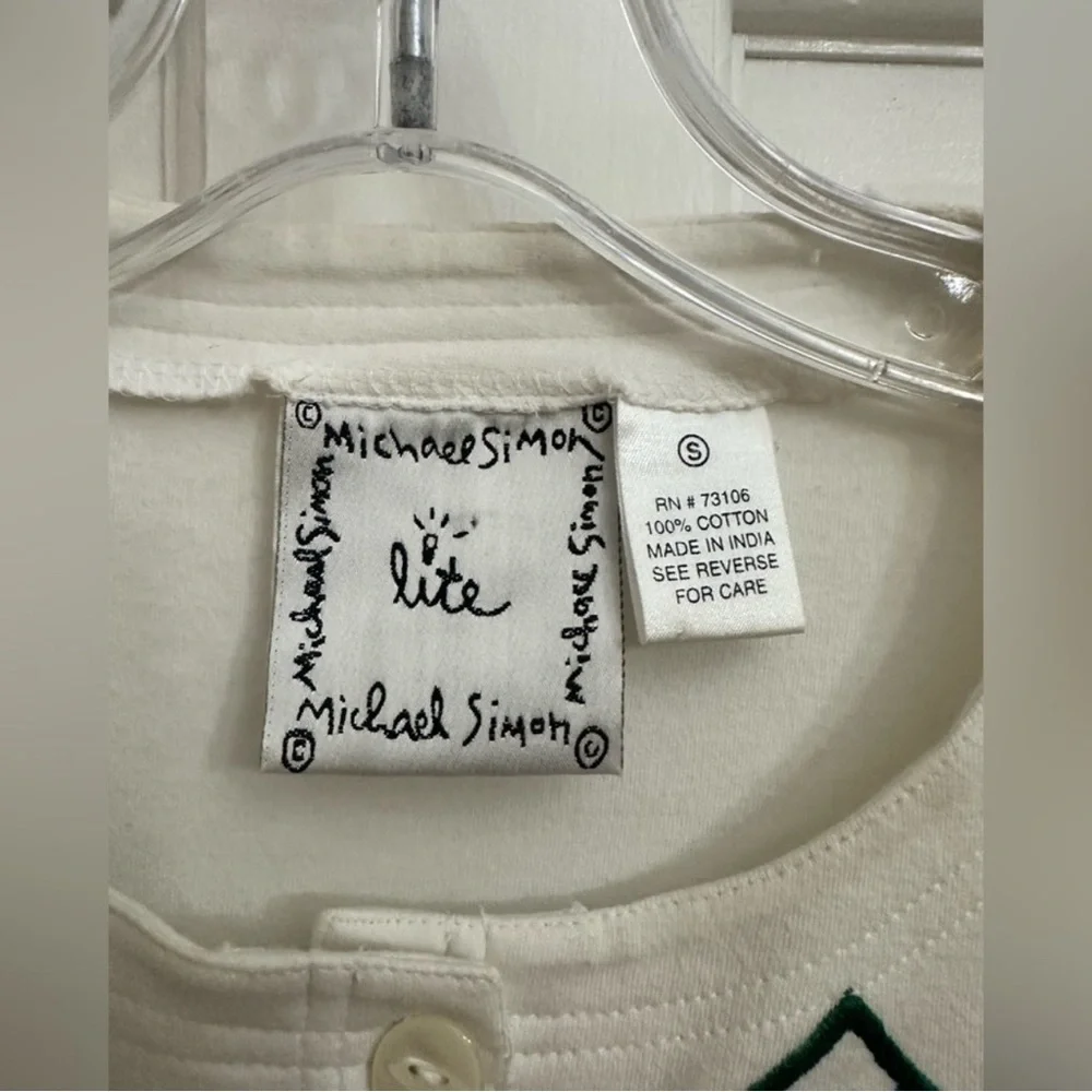 Michael Simon Holiday Embroidered Cardigan - Picture 3 of 13